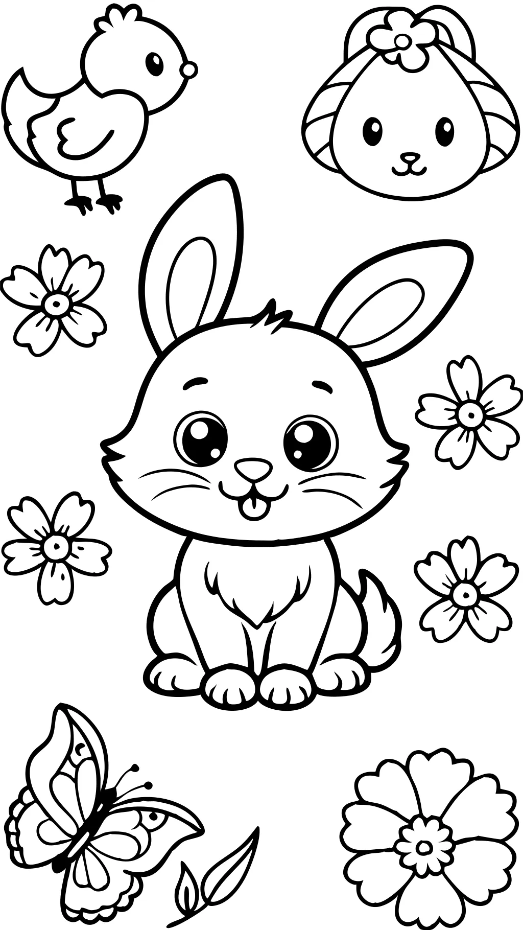 spring animals coloring pages